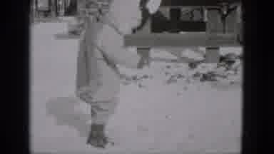 Middletown Pennsylvania (1975): Small Bundled Child Running Through The Snow And