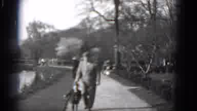 Middletown Pennsylvania (1975): Child Man Walking Park Public Together Lakeside