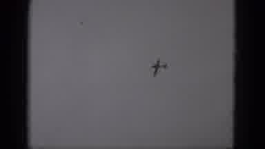 Middletown Pennsylvania (1975): A Plane Flies Overhead As Baby Watches In Awe And
