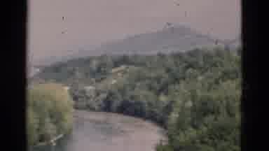 Portugal (1975): Waterway Surrounded By Trees On What Is Likely A River During A