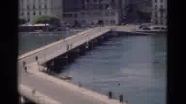 Portugal (1975): Pedestrians Traveling Over The Bridge
