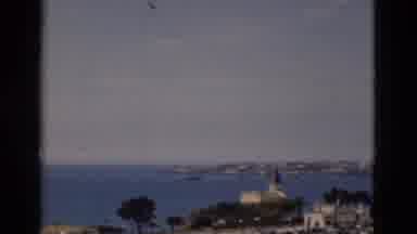 Portugal (1975): A Bay With A Church Sky And Clouds