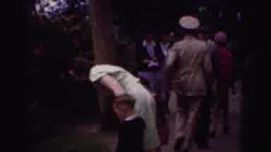Florida Everglades USA (1975): People Walking And Admiring An Historical Tourist