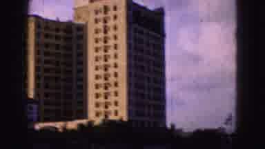 Florida Everglades USA (1975): River Trip Near Coconut Trees And High Rise