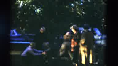 Somerset Kentucky USA (1975): Pair Of Men Sawing Logs On A Bright Sunny Day