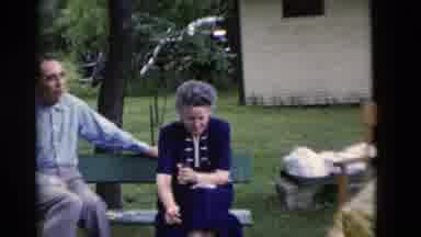 Somerset Kentucky USA (1975): The Elderly Enjoying A Day Outside Sipping Wine