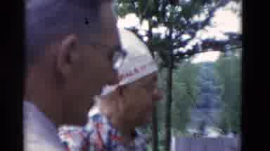 Somerset Kentucky USA (1975): Two Old Men With Glasses Are Talking One Of Them Is