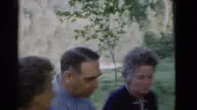 Somerset Kentucky USA (1975): 1960s 1970s Elderly Man Talks With Elderly Women