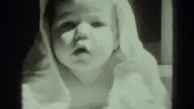 Middletown Pennsylvania-1975: Little Baby Covered By A White Blanket
