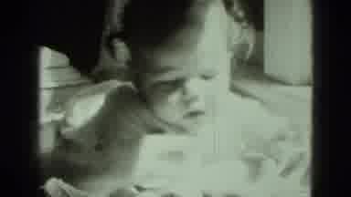 Middletown Pennsylvania (1975): Baby Sitting In A Chair Being Fed And Faced Wiped