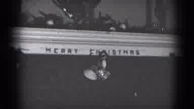 Middletown Pennsylvania (1975): A Little Boy At Christmas In His Pajamas Holding A