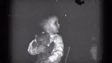 Middletown Pennsylvania (1975): Scared Child Clings To Teddy Bear