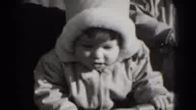 Middletown Pennsylvania (1975): Small Children Bundled Up In Thick Coats Outside