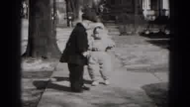 Middletown Pennsylvania (1975): Well Dressed Male And Female Toddlers Walking Down