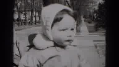 Middletown Pennsylvania (1975): Baby Girl In Bonnet Sits In Mom's Lap