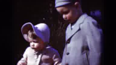 Middletown Pennsylvania (1975): Home Video Of Young Brother And Sister Walking