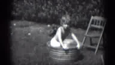 Middletown Pennsylvania (1975): The Childrens Are Playing In The Water Tub They