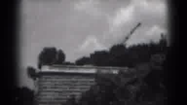 Middletown Pennsylvania (1975): Footage Of An Old Building Against The Skyline