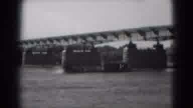 Middletown Pennsylvania (1975): Old Time Sternwheeler Boat Travelling Down River