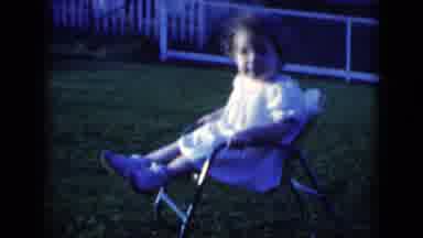 Middletown Pennsylvania (1975): A Little Girl Sitting Iij N Her Rocking Chair