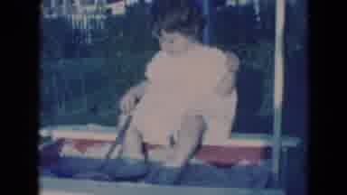 Middletown Pennsylvania (1975): Vintage Film Clip Of Child Playing In The Sandbox