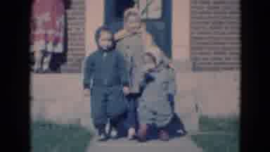 Middletown Pennsylvania (1975): Three Siblings Leaving School And Walking Home On