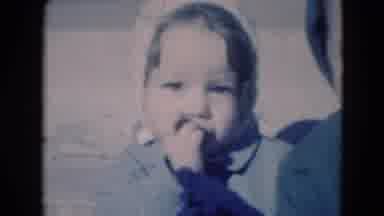 Middletown Pennsylvania (1975): Serious Toddler Looking Into Camera Joined By A