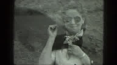 Milwaukee Wisconsin USA (1975): Woman With Sunglasses Black Cat In The Background