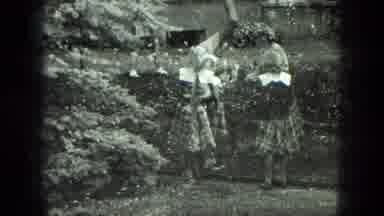 Milwaukee Wisconsin USA (1975): Young Girls Taking Turns Practicing Their Cart