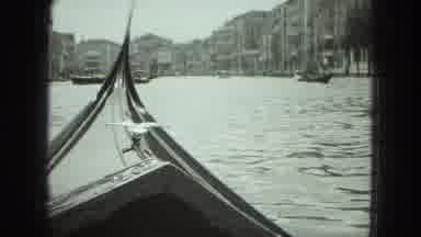 Venice Italy (1975): A Boat Is Riding In The Lake