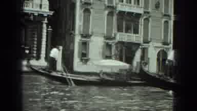 Venice Italy (1975): Everyone Goes To The Boat In The Back Building