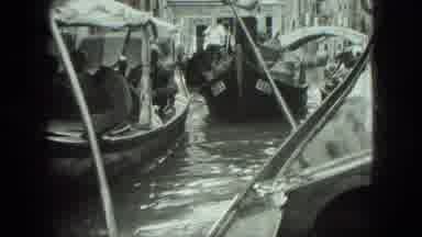 Venice Italy (1975): People Enjoying Gondola Rides In Crowded Italian Canals Early