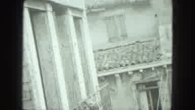 Venice Italy (1975): Camera Pans Up A Historic Looking Building Then Shows Off The
