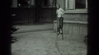 Venice Italy (1975): Little Girl Showing That She Can Walk On Stilts Outside