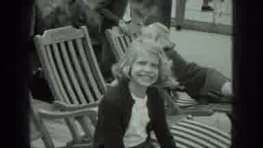 Venice Italy (1975): Blonde Girls Enjoying With Friends In The Pool Chair