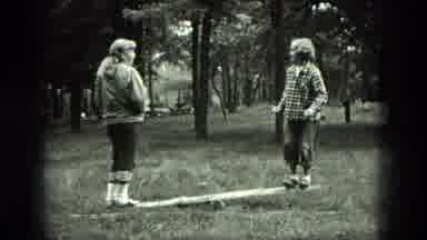 Milwaukee Wisconsin USA (1975): Children Playing On A Stick