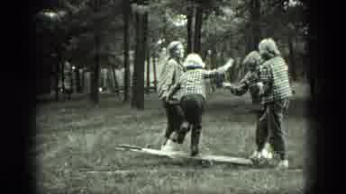 Milwaukee Wisconsin USA (1975): Old Black And White Footage Of A Mother Watching