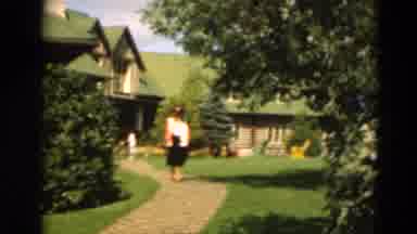Duluth Minnesota USA (1975): A Woman Walk On The Garden Park