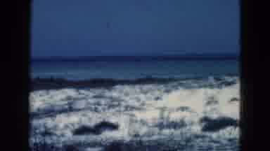 Florida USA (1975): Quiet Snow Along Lakefront And View Of The Silence Of The Road