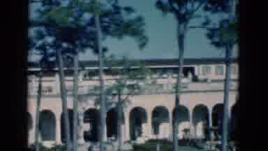 Florida USA (1975): Historic Building With Beautiful Garden Ahead With Beautiful