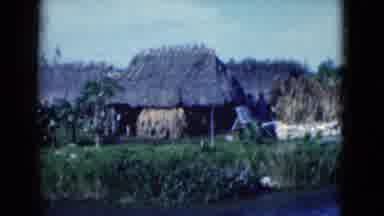 Florida USA (1975): Footage Of A Native Village With Huts And Handmade Outdoor