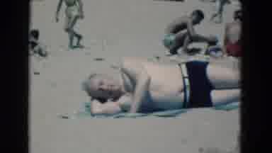 Florida USA (1975): Old Man Sunbathing