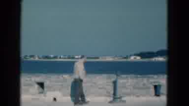Florida USA (1975): Woman And Man Walking Around A Gorgeous Lake Of Water