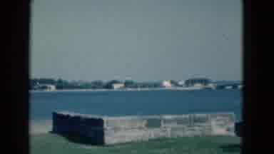 Florida USA (1975): The Park At The Side Of A Blue Ocean Beach