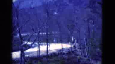 Florida USA (1975): Winding Road Snaking Through The Scary Mountain Side