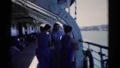 Florida USA (1975): People Standing In The Wind Looking Out Over The Water