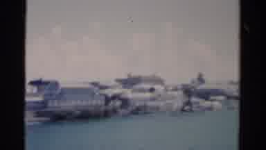 Florida USA (1975): White Buildings Along Sea Coast On A Clear Sunny Day