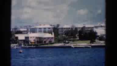 Florida USA (1975): Spanning View Of A Waterfront City On A Pretty Day