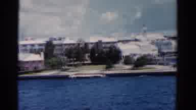 Florida USA (1975): View Of Coastal City And Deep Blue Sea On A Bright Sunny Day