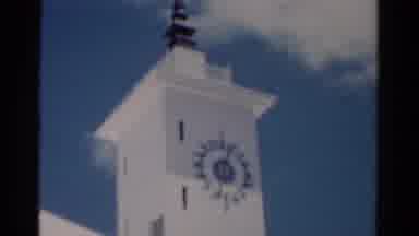 Florida USA (1975): The Biggest Building Is There And The Large Clock Was Also